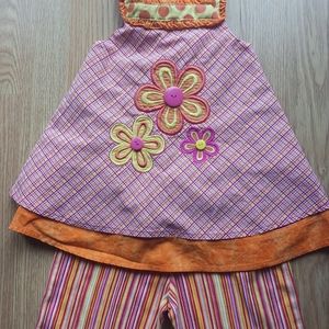 Austin & Ashley girls 2 piece shorts outfit, size 18 months.